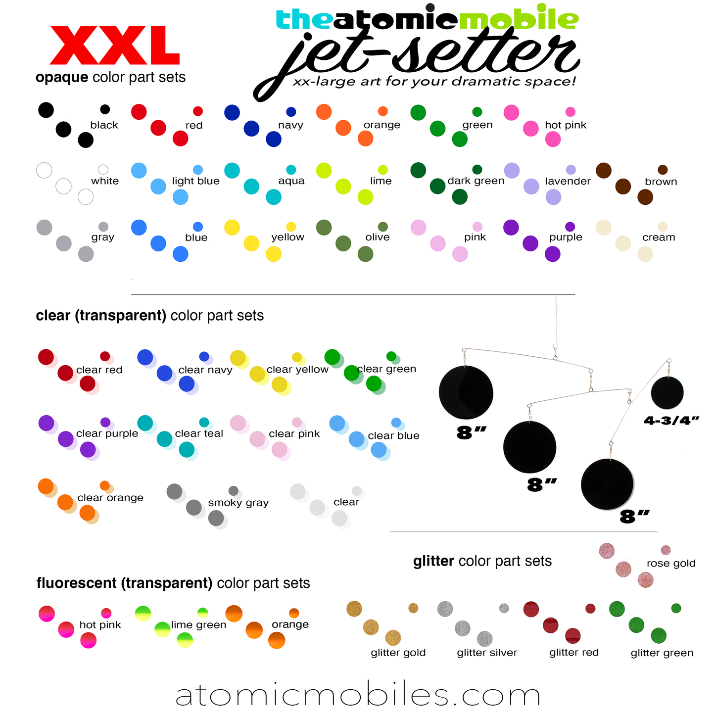 JetSetter Mobile DIY Kits | Extra Color Sets