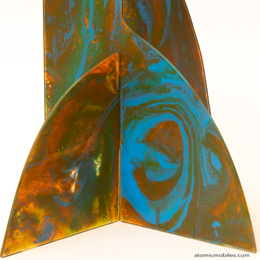 SALE! Eloquent Moderne Stabile Sculpture #9 - Hand Painted