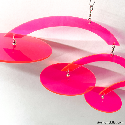 The Spiral Mobile | Space Age Styling | Transparent
