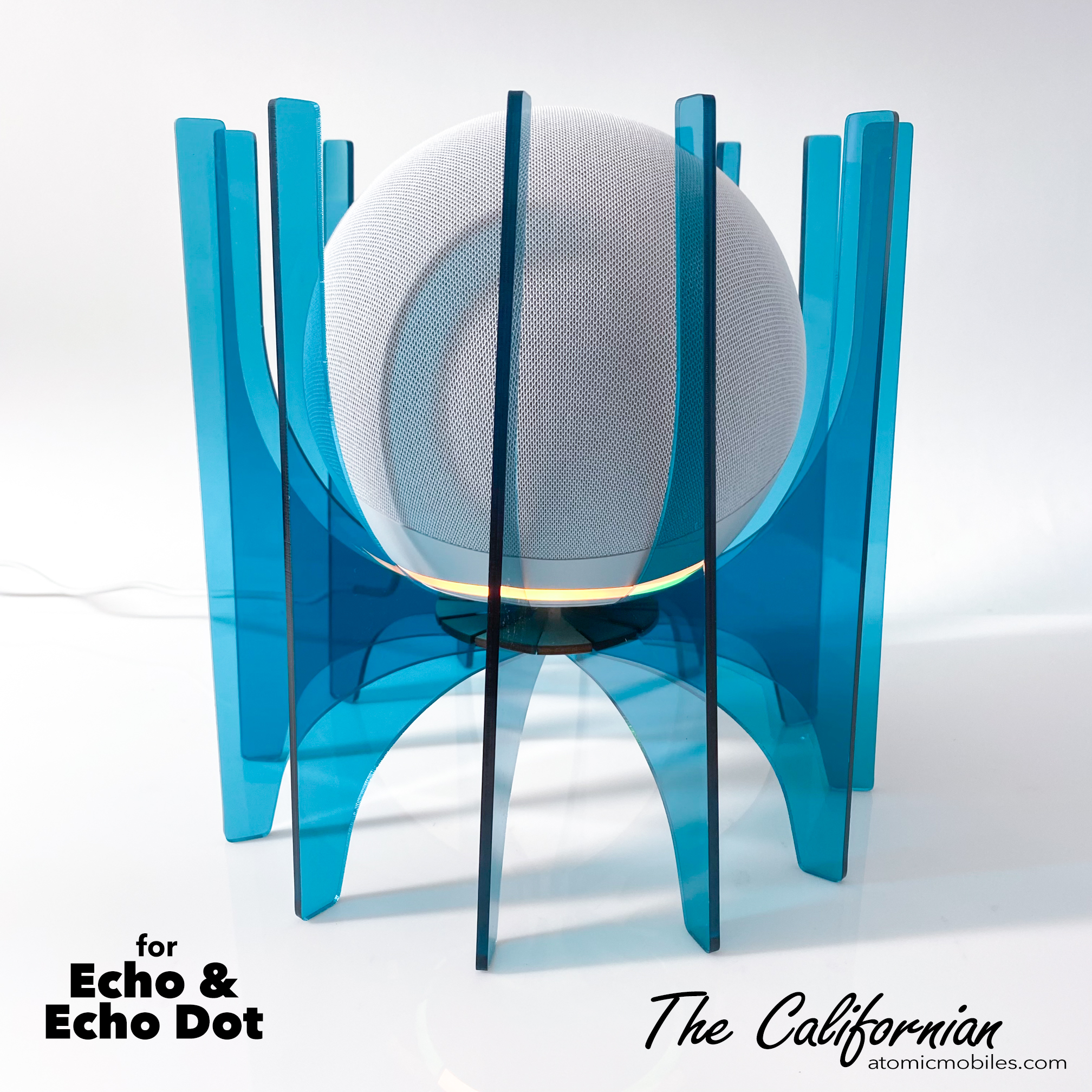 The Californian Amazon Echo Dot Holder Stand | Mid Century Modern The Californian Amazon Echo Dot Holder Stand | Mid Century Modern