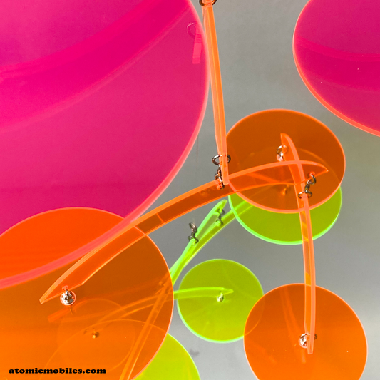 The Spiral Mobile | Space Age Styling | Transparent