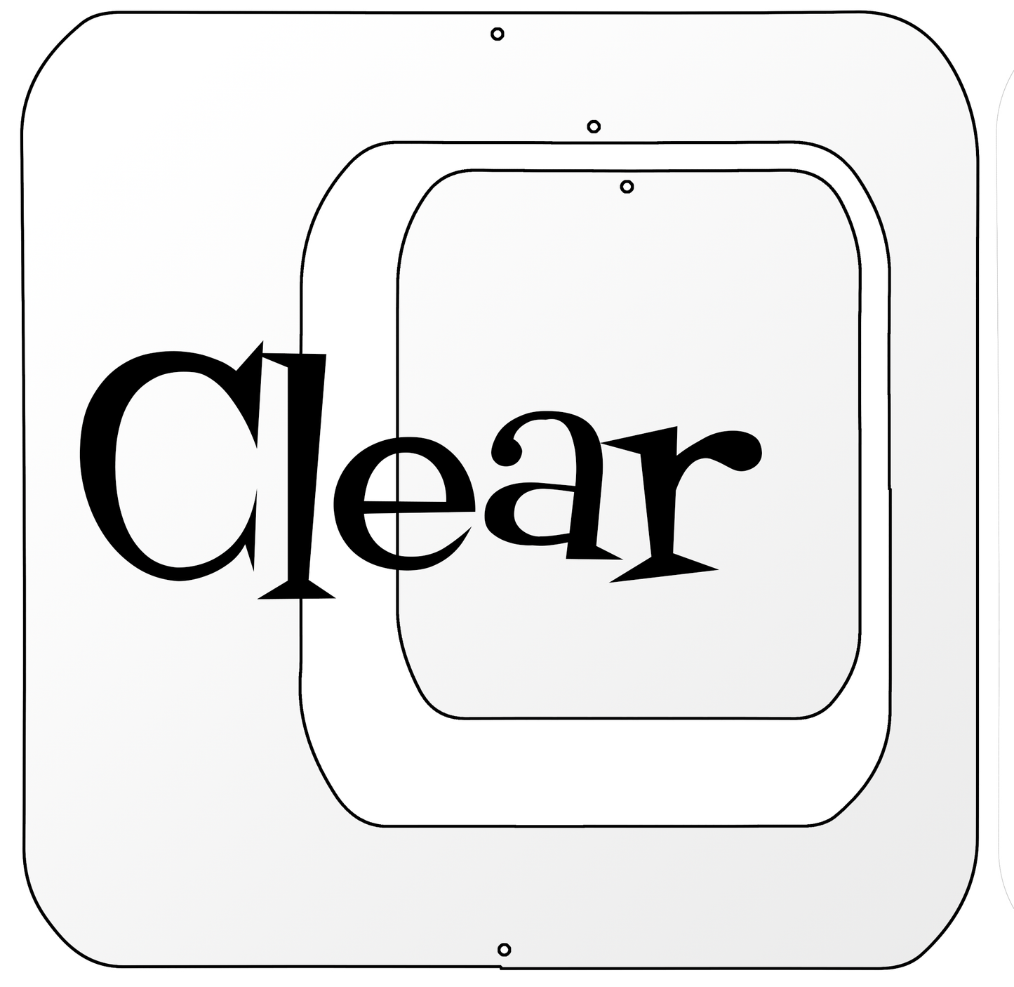 Atomic Kit Lucite Clear Part for Coolsville Room Dividers, Partitions, Screens, and mobiles by AtomicMobiles.com