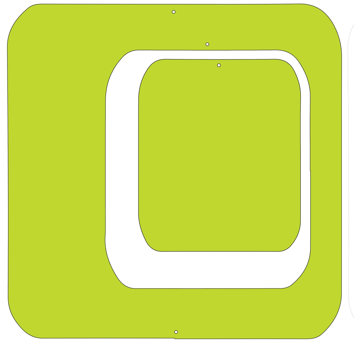 Lime 6" square set - Coolsville Modern Room Divider Screen Partition by AtomicMobiles.com