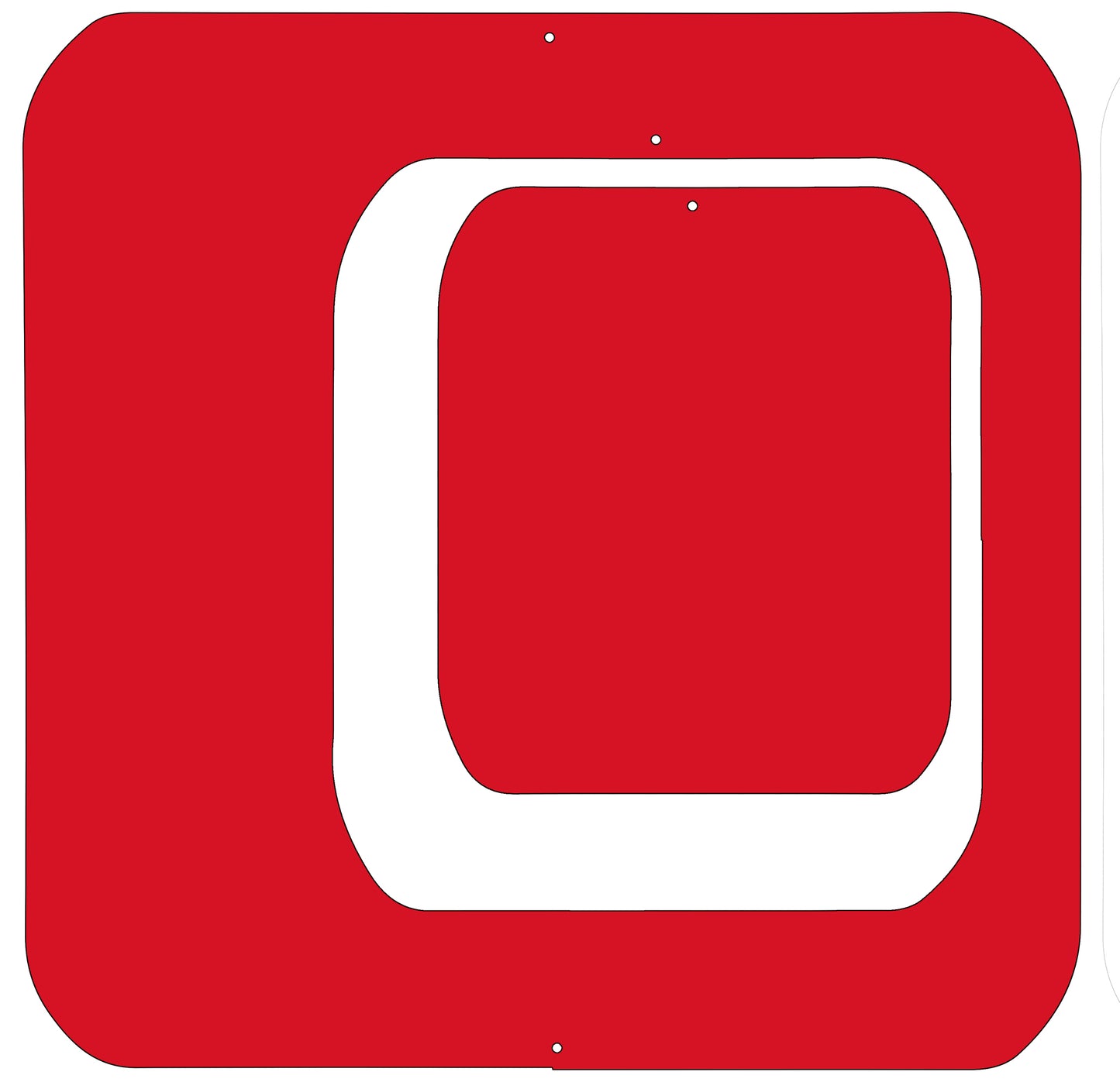 Red 6" square set - Coolsville Modern Room Divider Screen Partition by AtomicMobiles.com