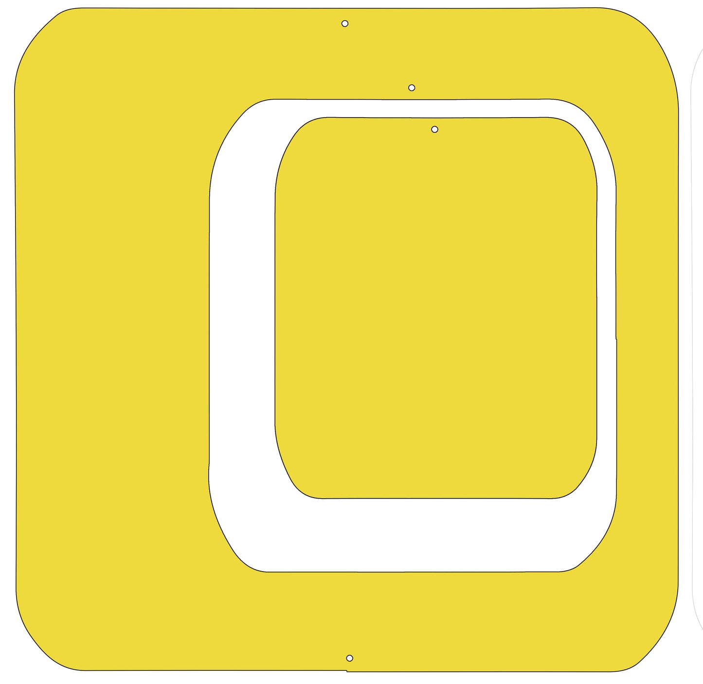Yellow 6" square set - Coolsville Modern Room Divider Screen Partition by AtomicMobiles.com