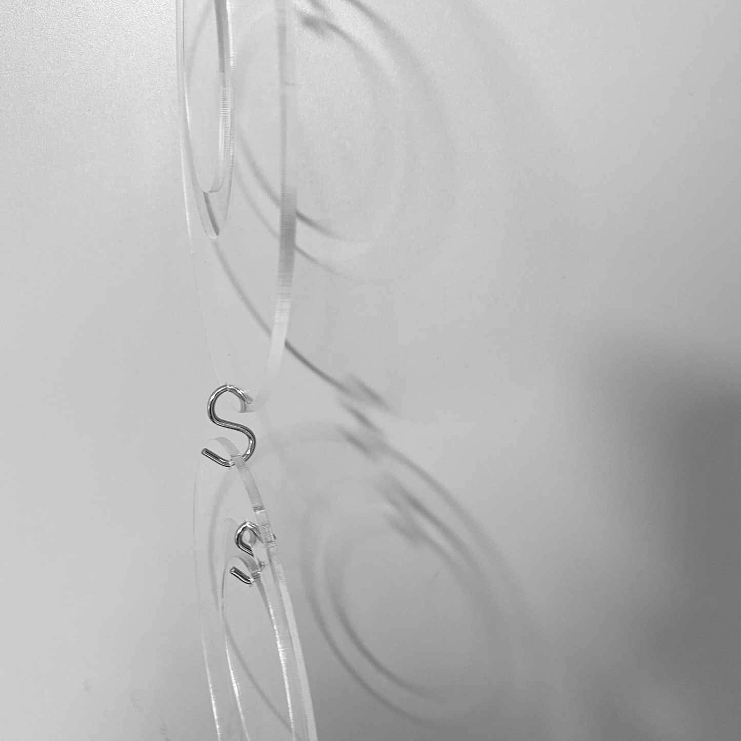 Groovy DIY KIT for mobiles, room dividers, and curtains in Clear Lucite Acrylic by AtomicMobiles.com