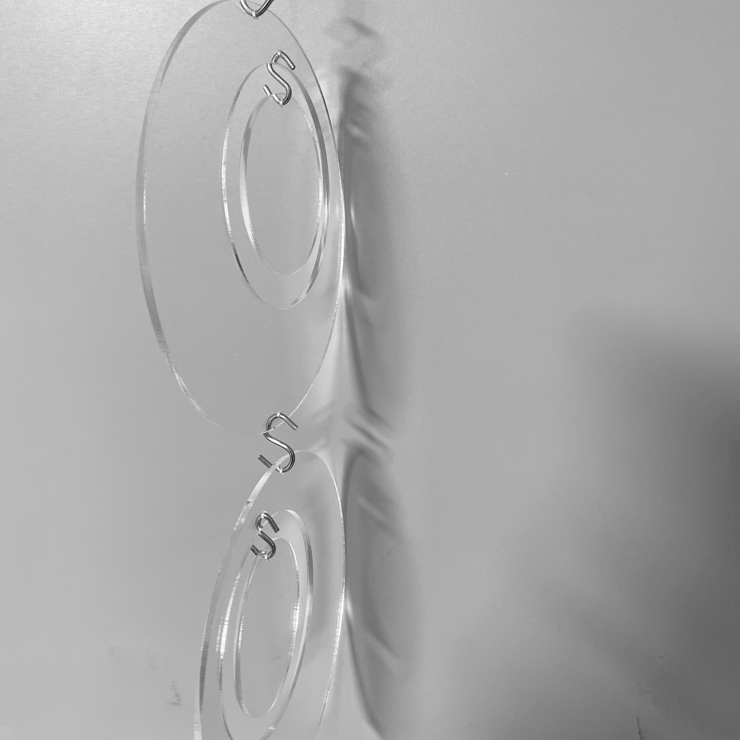 Groovy DIY KIT for mobiles, room dividers, and curtains in Clear Lucite Acrylic by AtomicMobiles.com