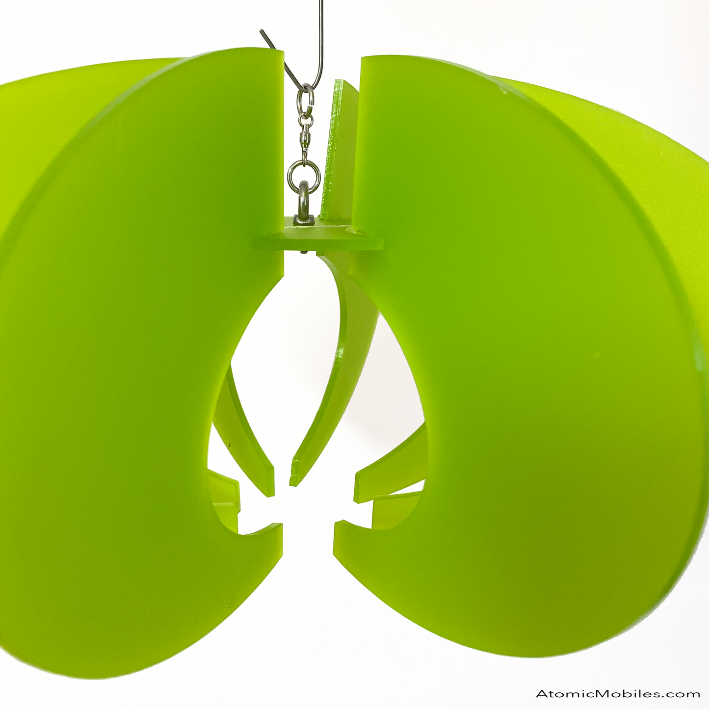 Closeup of Lime Sorbet Orbit RotaMobile by AtomicMobiles.com