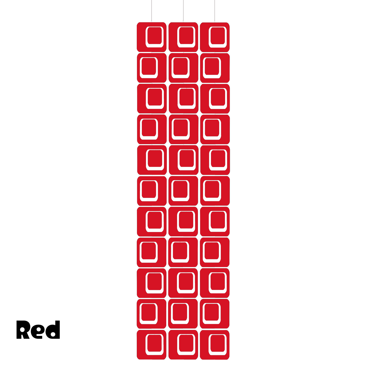 Coolsville Atomic Room Dividing Screen Kit in Red by AtomicMobiles.com