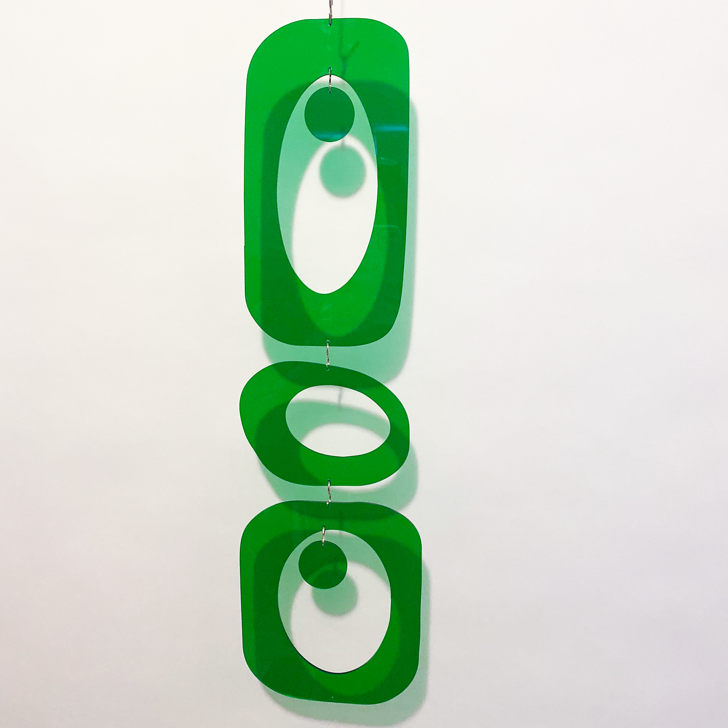 Clear Plexiglass acrylic Green Beatnik Party Atomic Kits Parts for retro mid century modern room dividers, partitions, curtains, and mobiles by AtomicMobiles.com