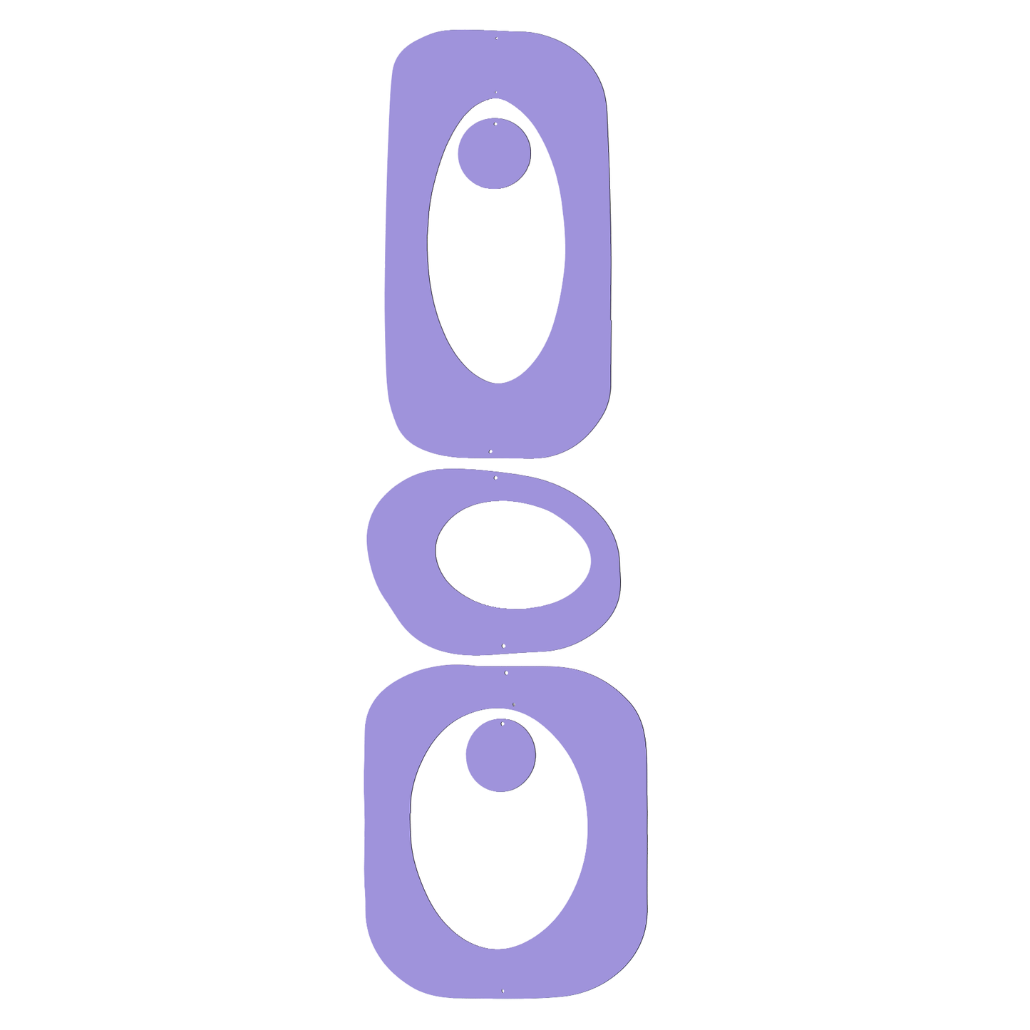 Lavender Purple Beatnik Party Atomic Kit Parts to make groovy retro room dividers, screens, partitions, and mobile by AtomicMobiles.com