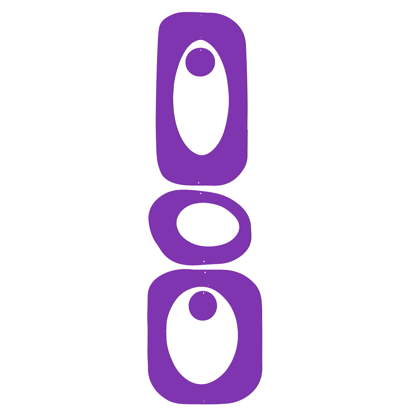 Purple Beatnik Party Atomic Kit Parts to make groovy retro room dividers, screens, partitions, and mobile by AtomicMobiles.com