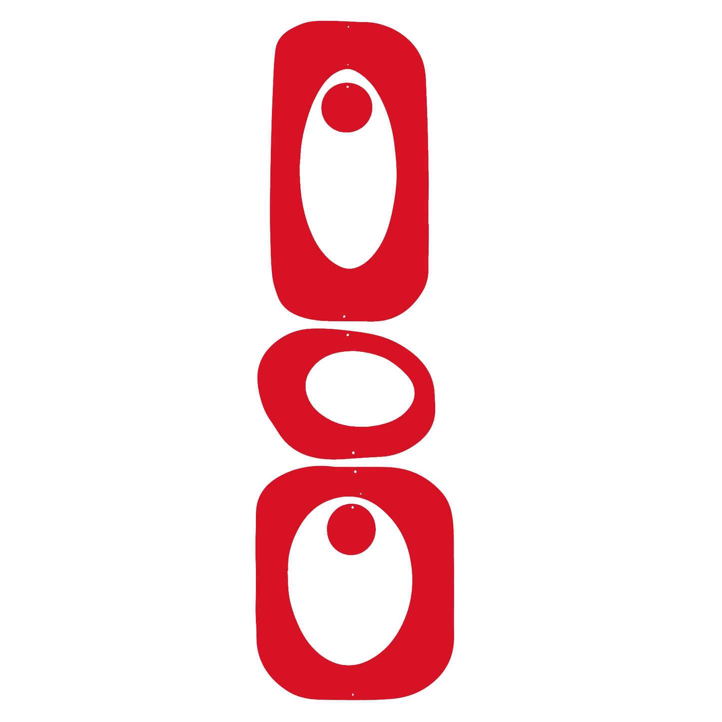 Red Beatnik Party Atomic Kit Parts to make groovy mid century modern style retro room dividers, screens, partitions, and mobile by AtomicMobiles.com