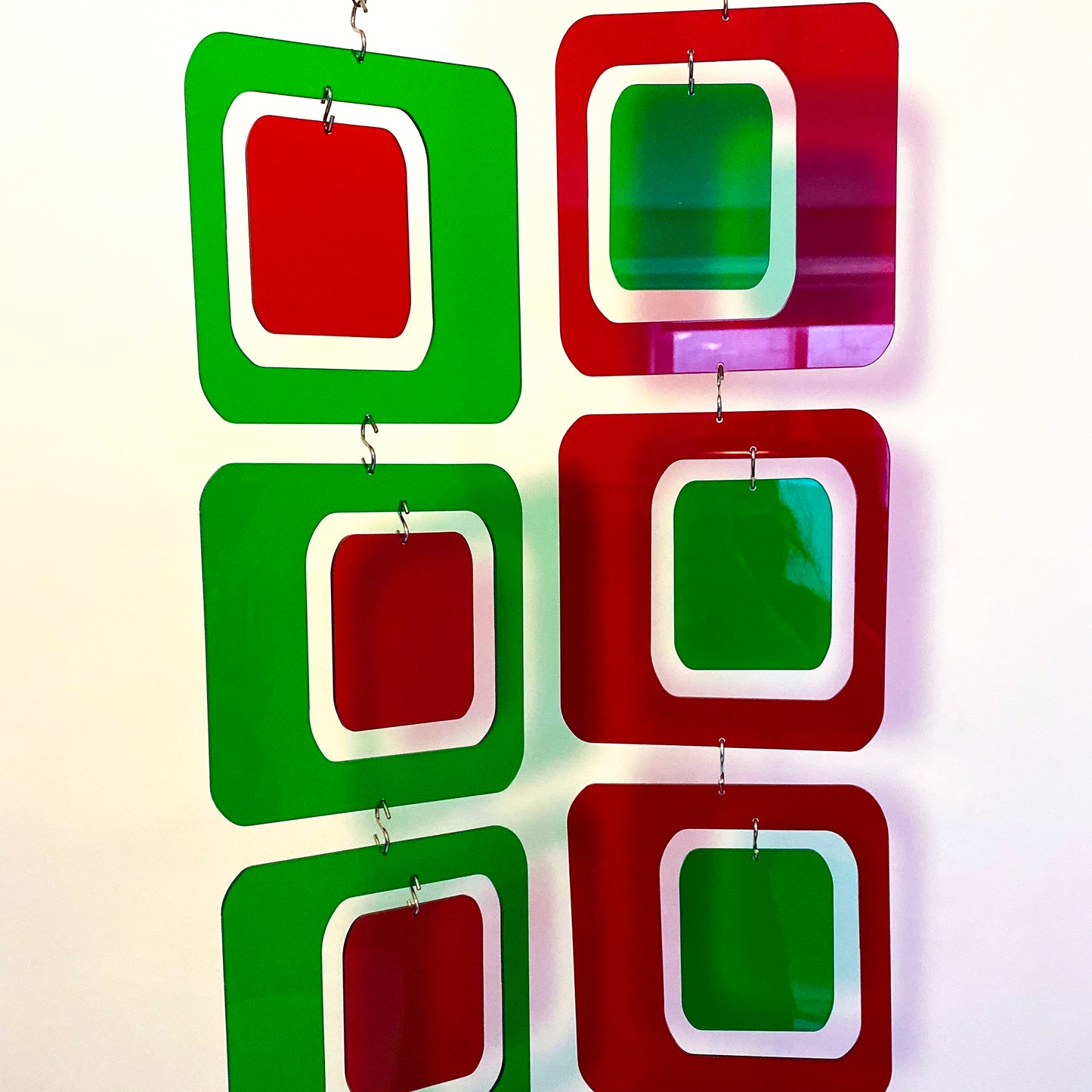 Mid Century Modern Christmas Coolsville Red and Green DIY Kit Retro Style Home Decorations by AtomicMobiles.com