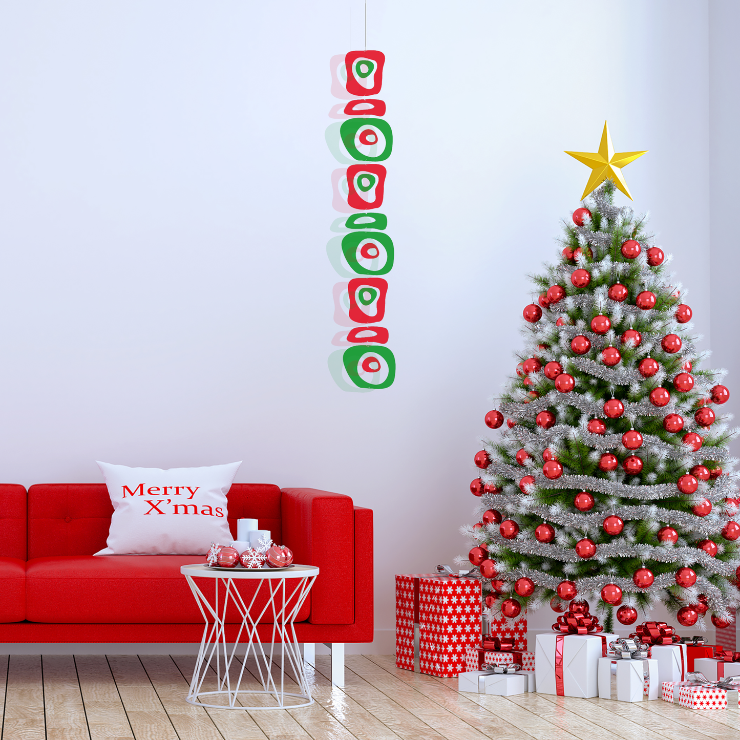 Retro-A-GoGo Mid Century Modern Christmas | Clear Decoration Kit