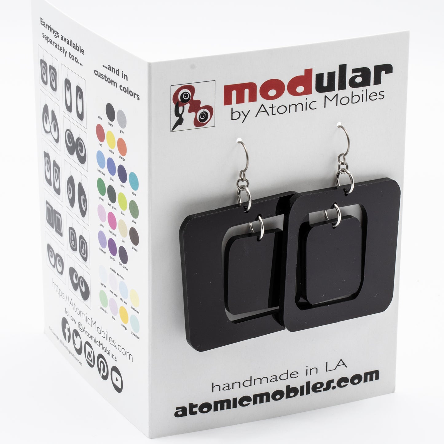 Coolsville Atomic Earrings by AtomicMobiles.com