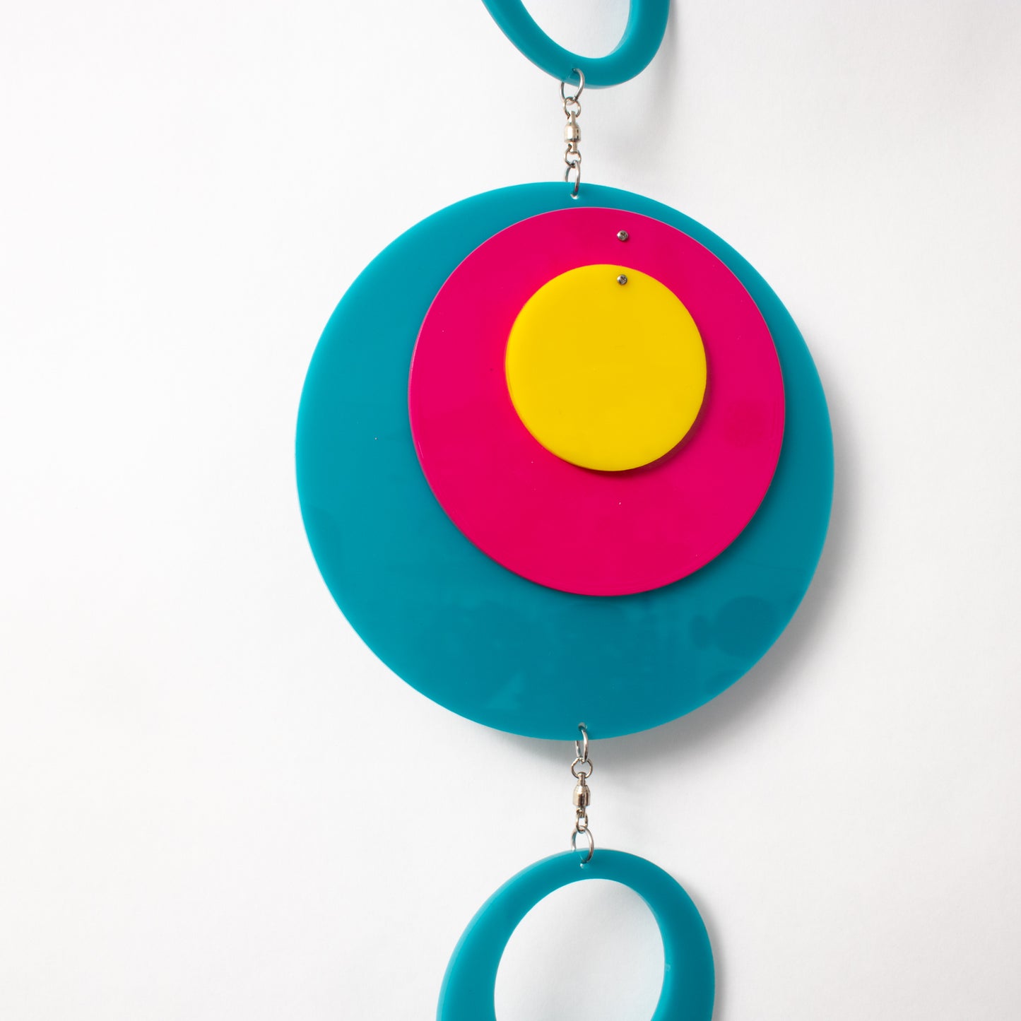 SALE! POPdots HotPink Aqua Yellow