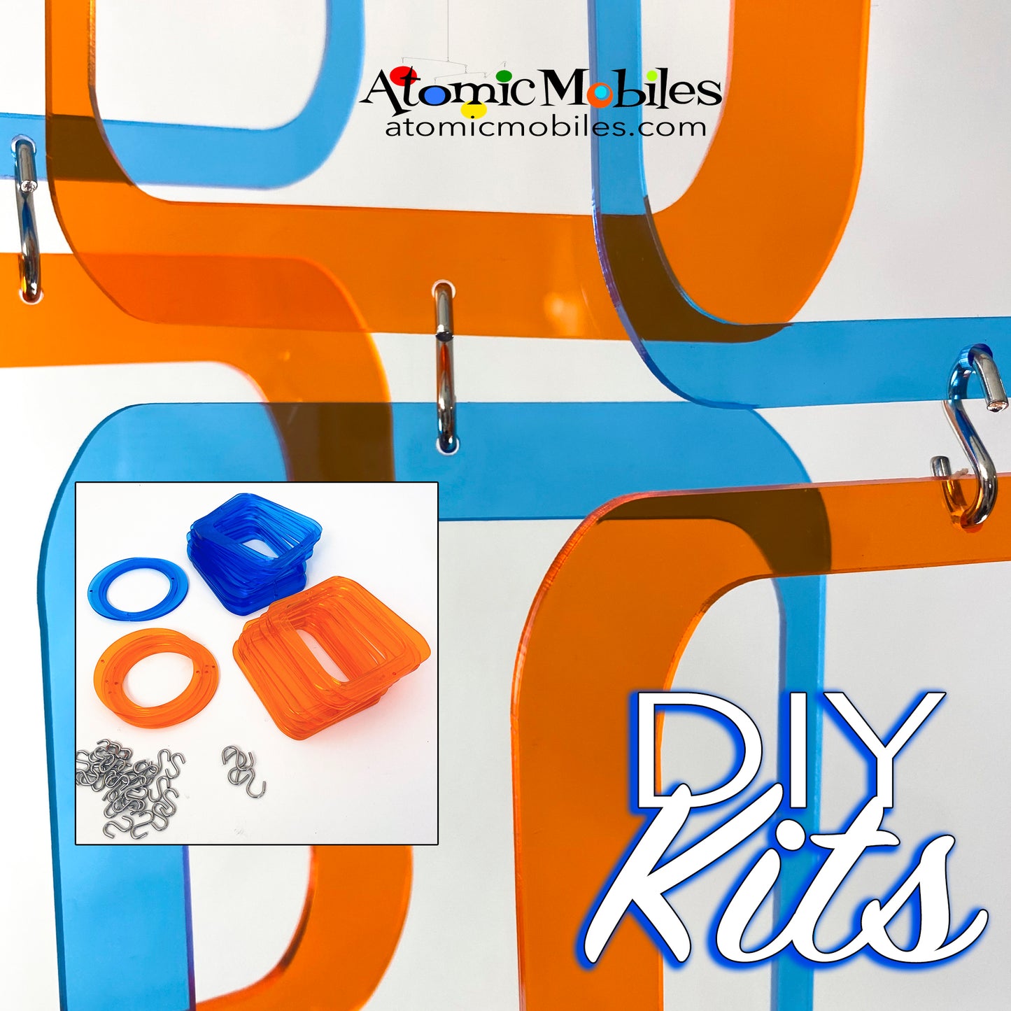 SALE! SURPRISE Grab Bag DIY KIT Blue + Orange
