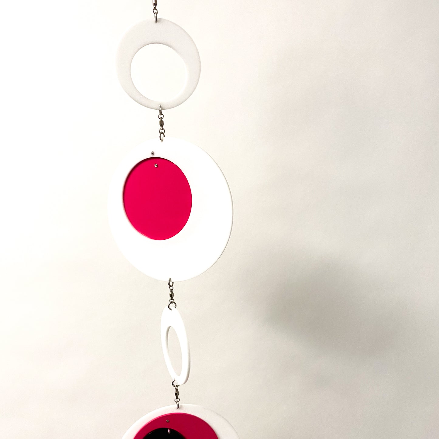 Groovy DOTS in white, hot pink, and pink mirror by AtomicMobiles.com