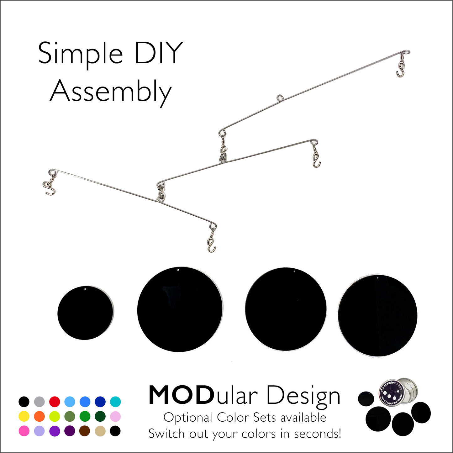 Simple DIY Assembly of The Atomic Mobile by AtomicMobiles.com