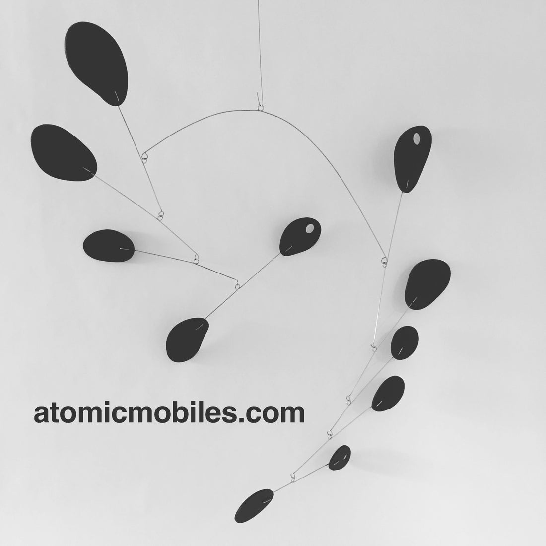 Classic black hanging art mobile Mobilized by AtomicMobiles.com