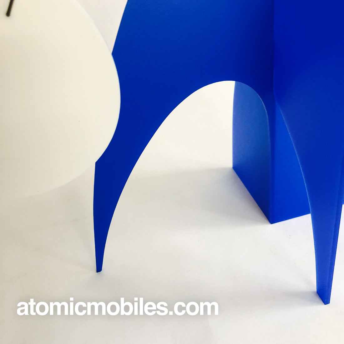 Gorgeous blue and white tabletop art piece - The Moderne by AtomicMobiles.com