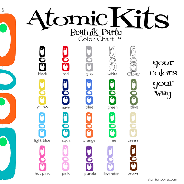 BEATNIK PARTY Atomic DIY Kits | Retro Mid Century Modern Room Dividers ...