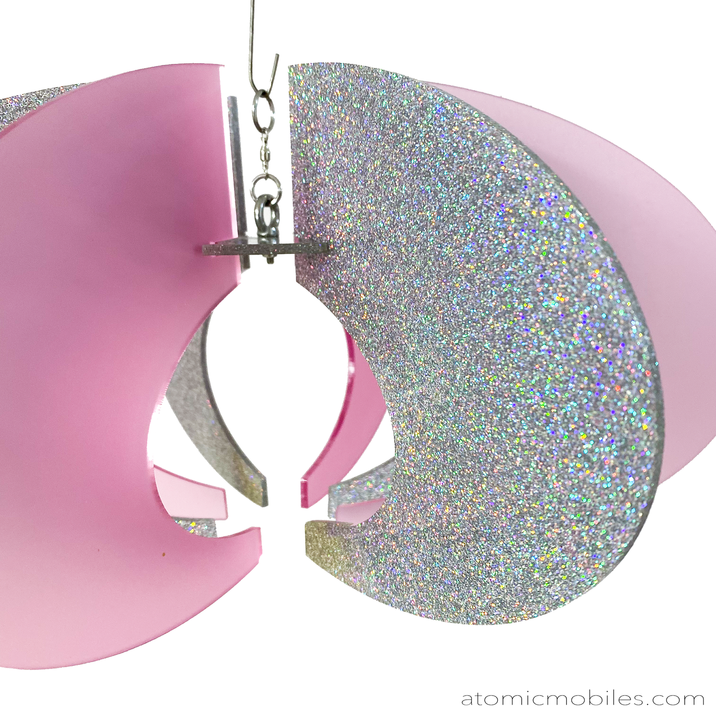Pink + Glitter Orbit Space Age RotaMobile