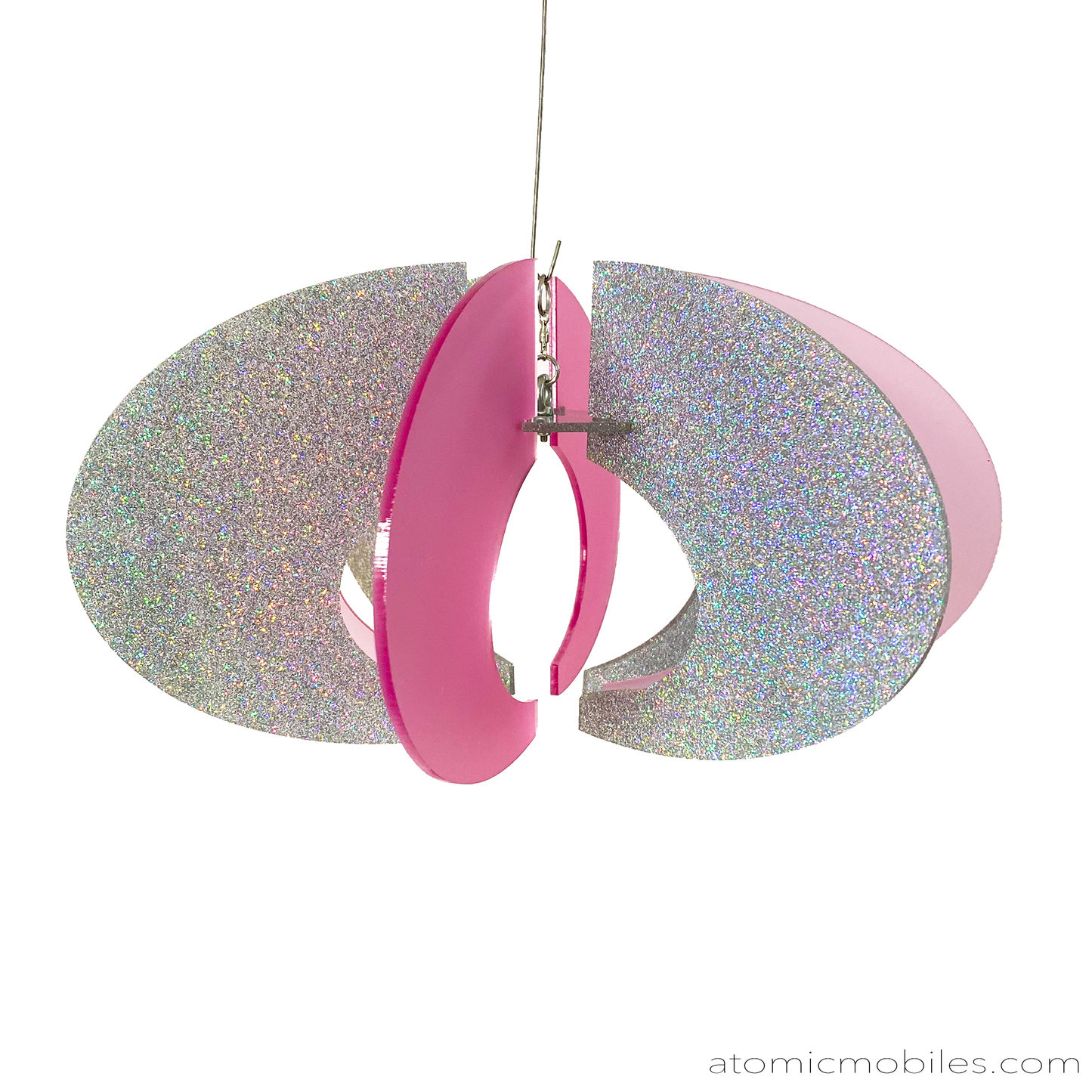 Pink + Glitter Orbit Space Age RotaMobile