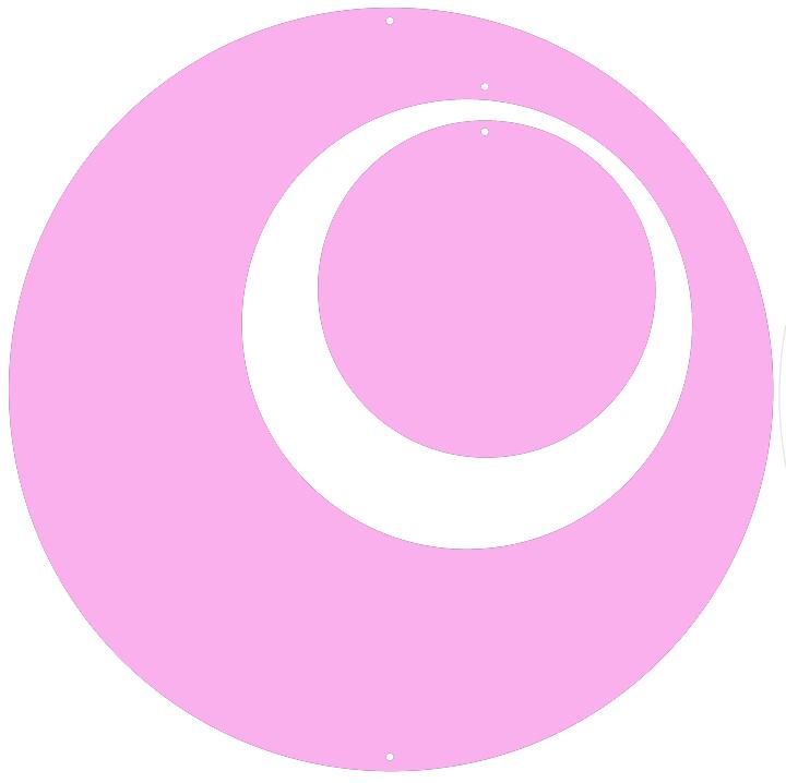 Pink Circle Set for Groovy Atomic Screens - Room Dividers, Partitions, Curtains, and Window Treatments by AtomicMobiles.com