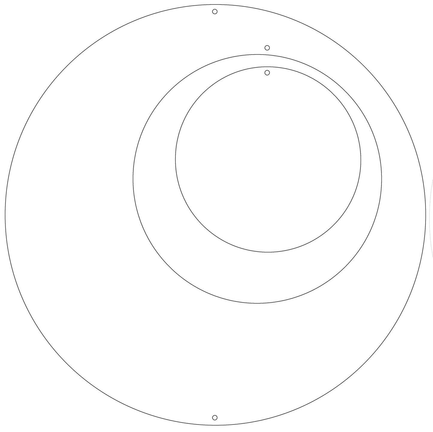 White Circle Set for Groovy Atomic Screens - Room Dividers, Partitions, Curtains, and Window Treatments by AtomicMobiles.com