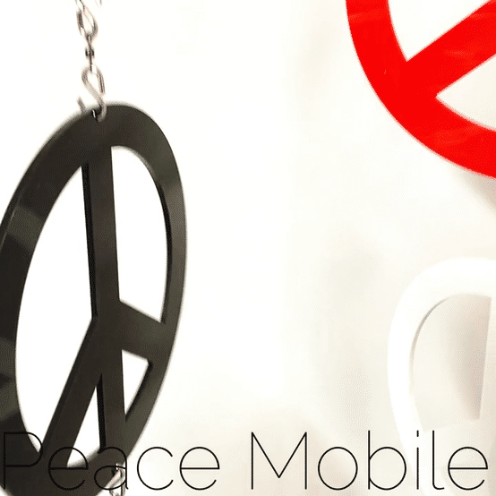 Peace Mobile Hanging Art Mobiles by AtomicMobiles.com