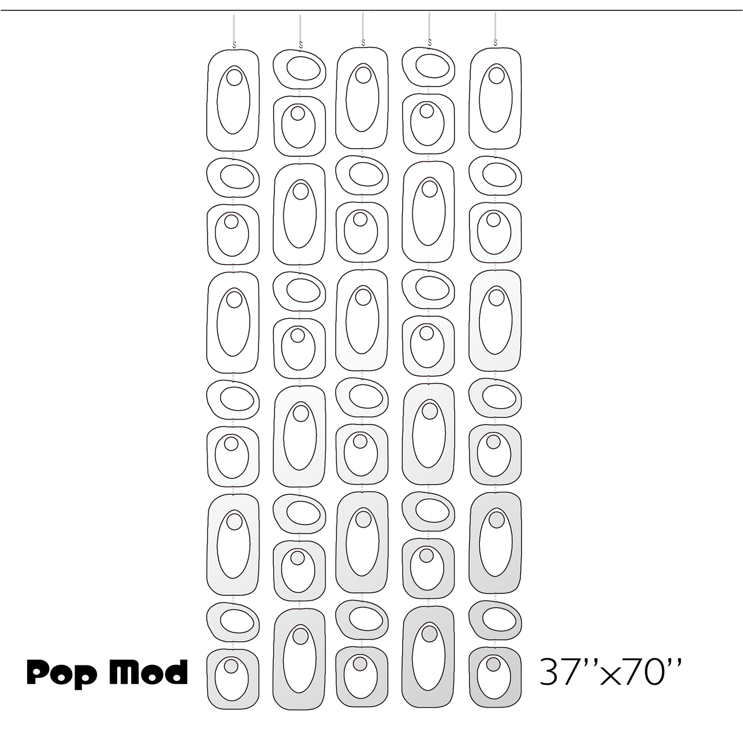 Beatnik Party Room Dividers + Mobiles | POPMod Lucite Kits