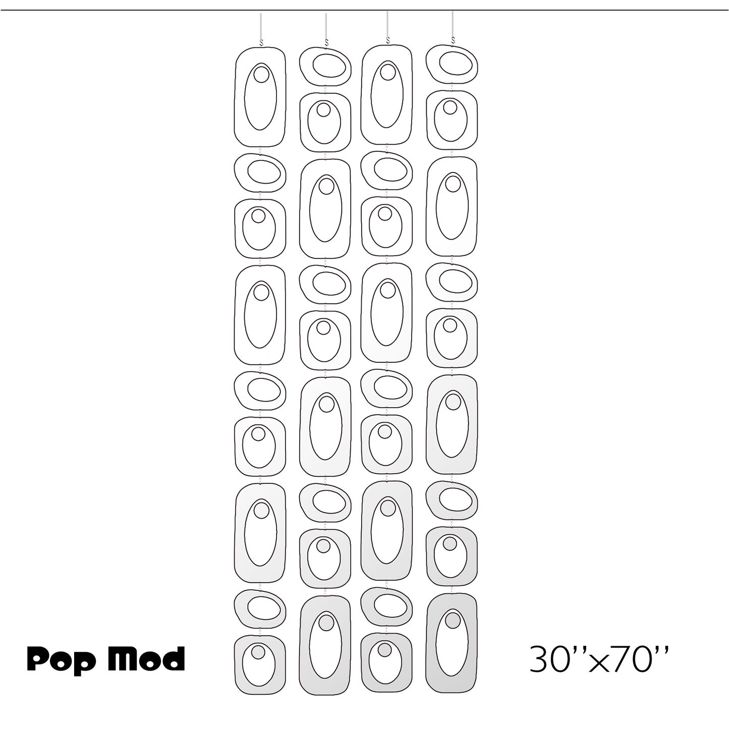 Beatnik Party Room Dividers + Mobiles | POPMod Lucite Kits