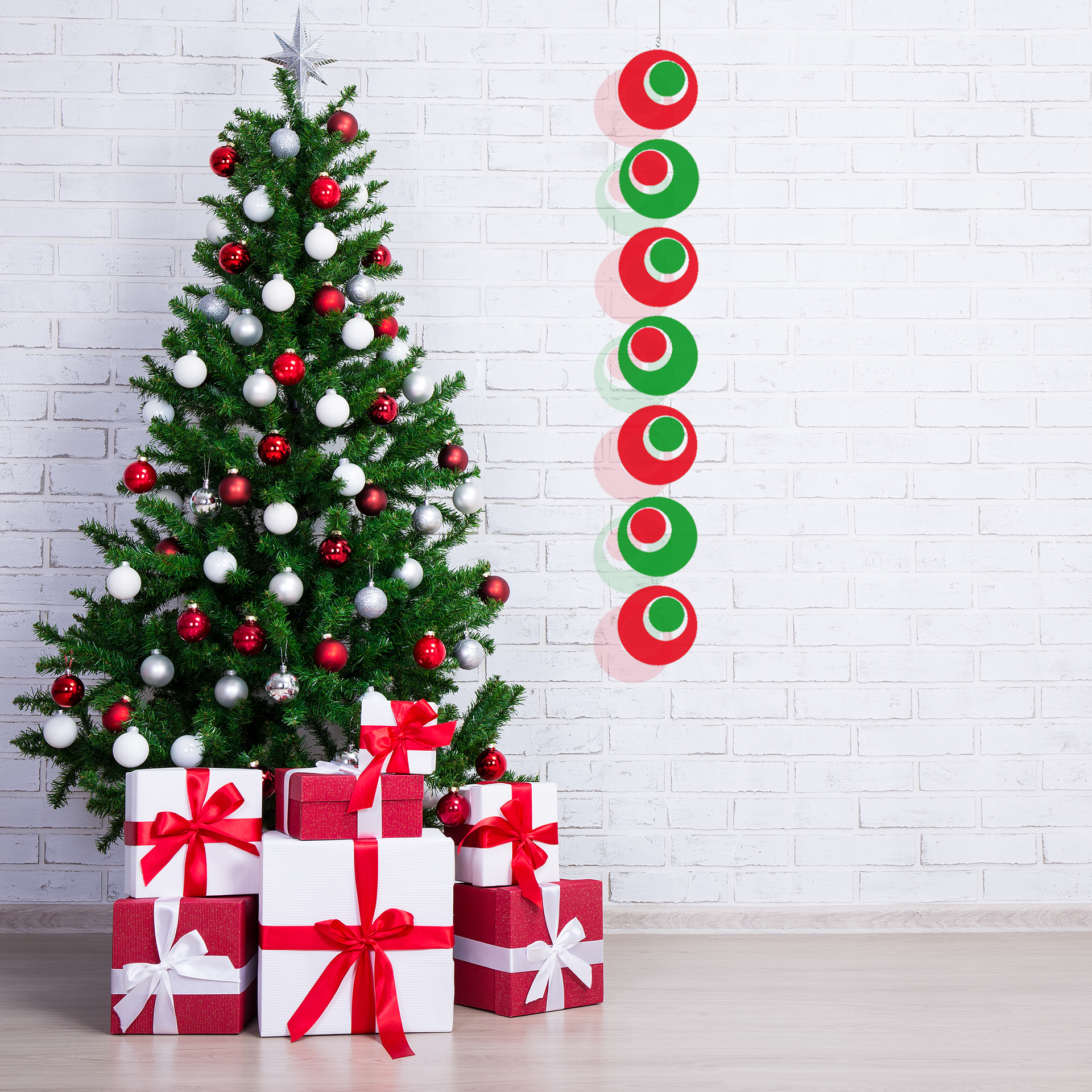 GROOVY Christmas Decorations in Mid Century Modern Retro Mod Style
