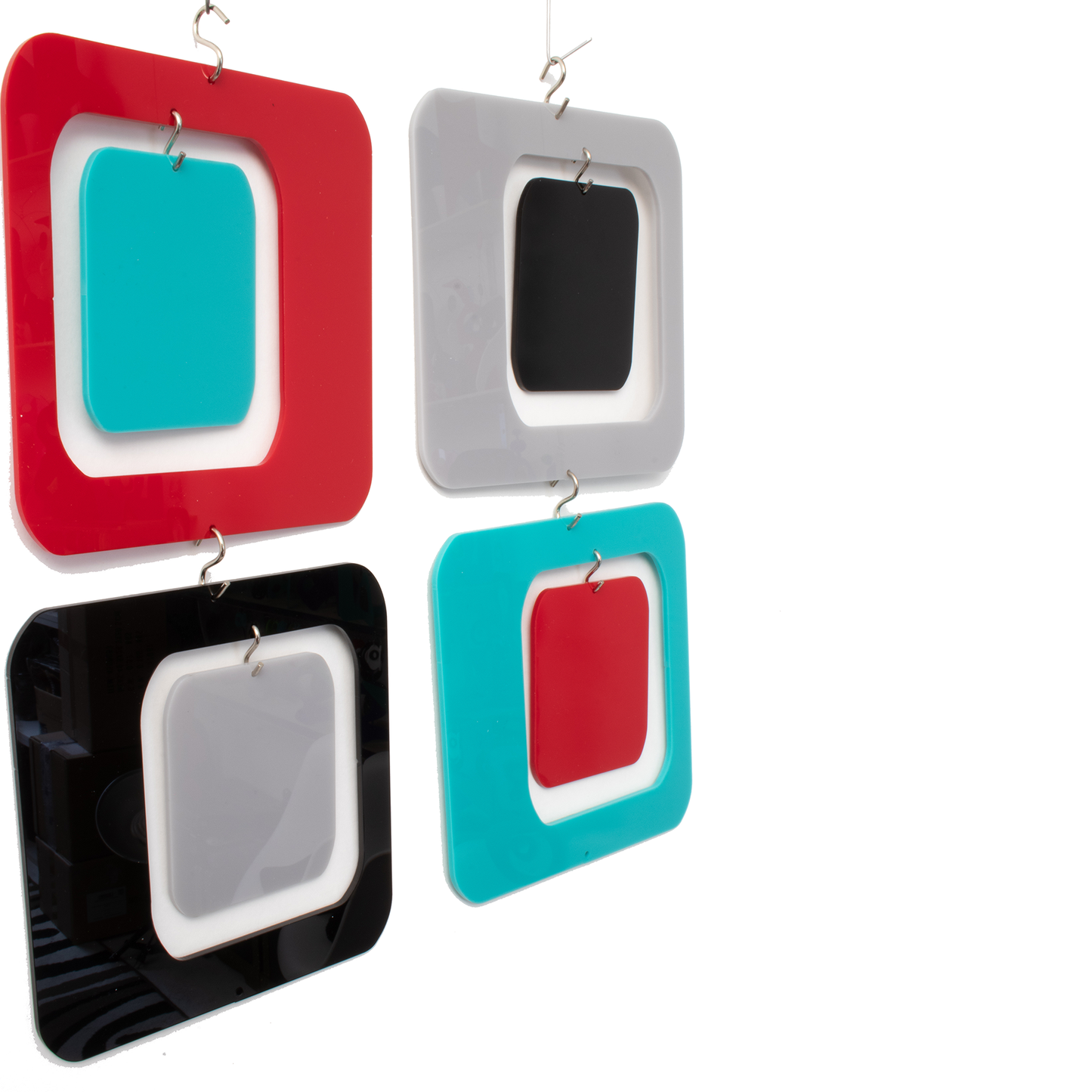 Coolsville 6" Square Retro Room Divider Screens Kit in multi colors by AtomicMobiles.com