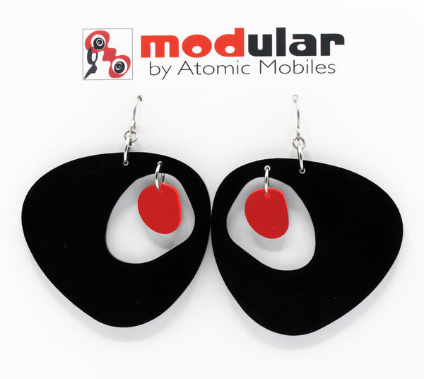 Googie Statement Earrings - Handmade Modern Art Dangle Earrings ...