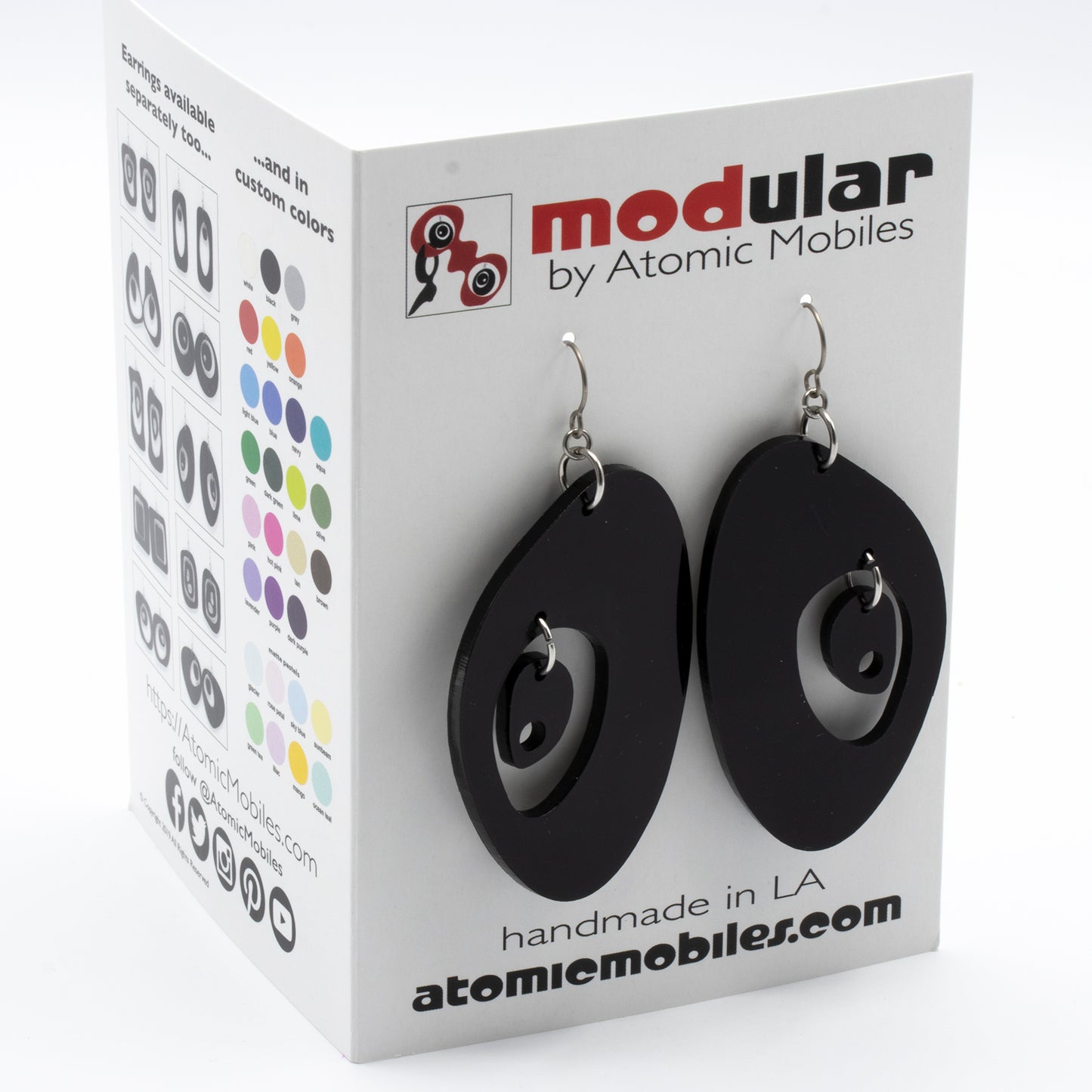 Modernist Atomic Earrings by AtomicMobiles.com