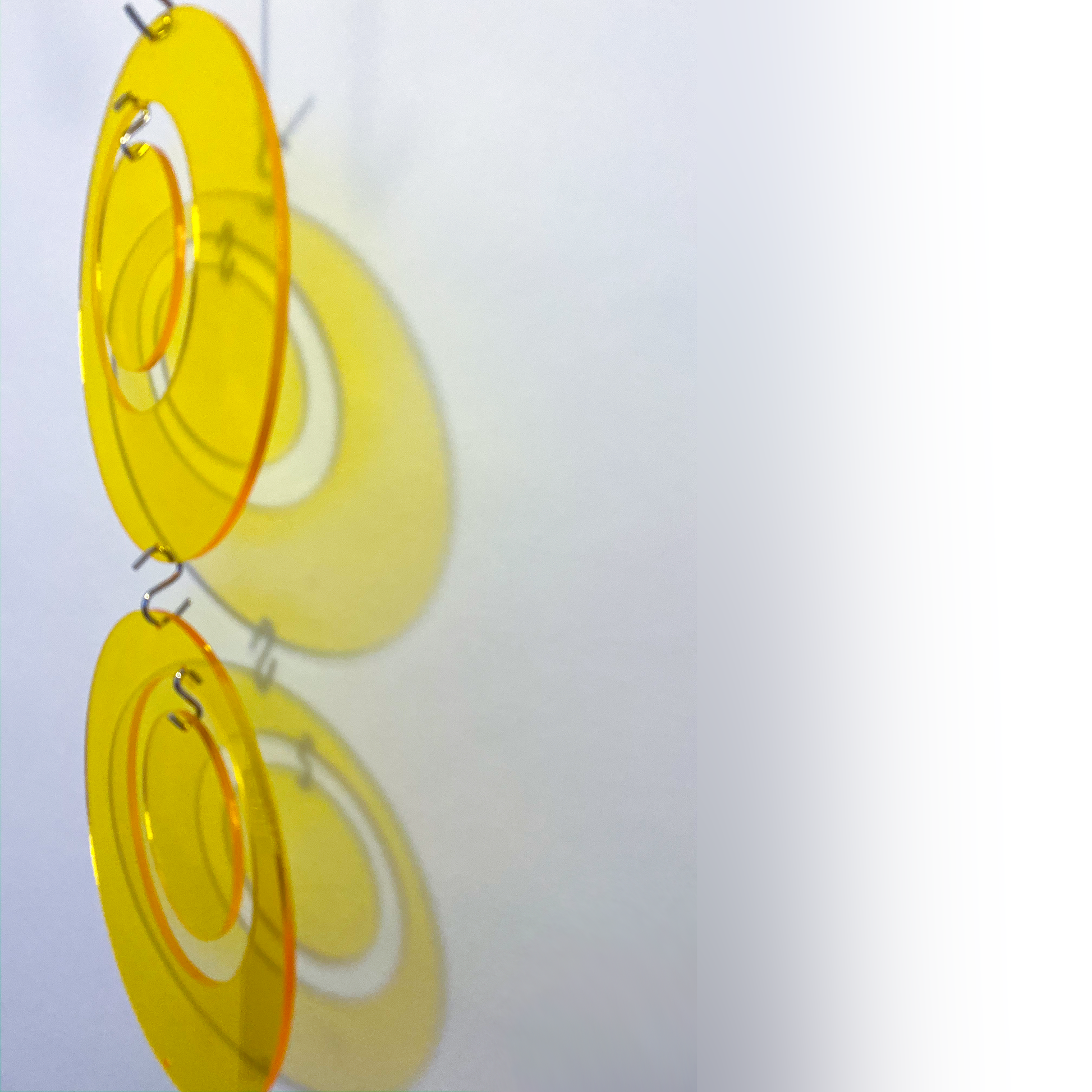 Yellow Groovy Atomic Kits Part for Room Dividers, Wall Art, and Mobiles by AtomicMobiles.com